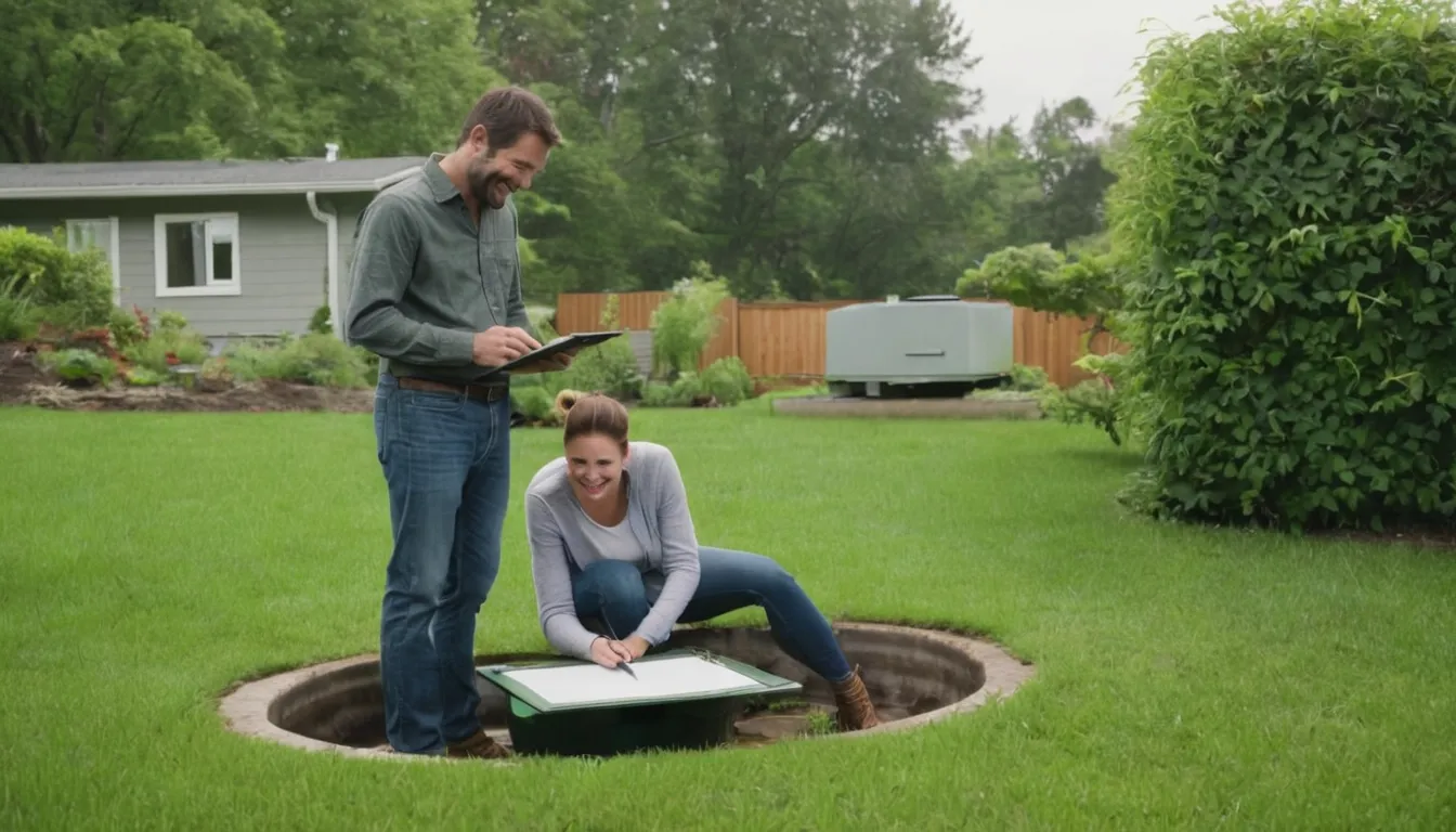 A homeowner reviewing septic options with a provider near Lakeville